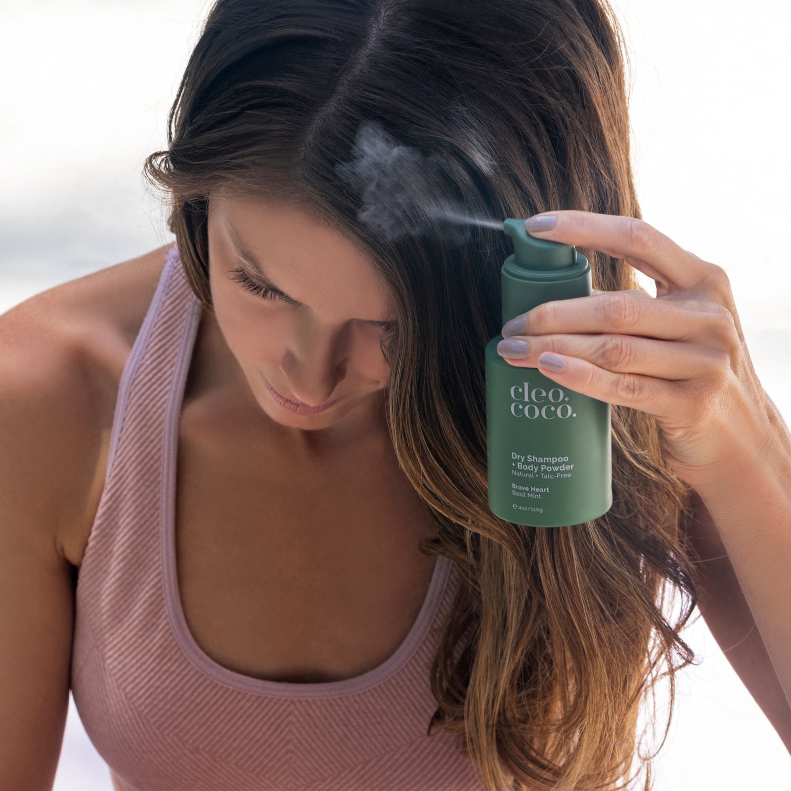 Dry Shampoo + Body Powder - Brave Heart, Basil Mint
